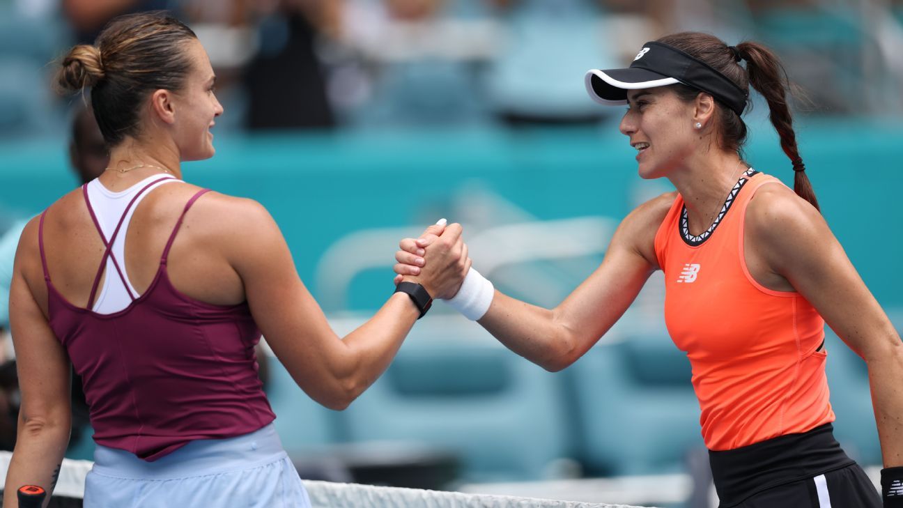 Sorana Cirstea Stuns Aryna Sabalenka To Reach Miami Open Semis Espn