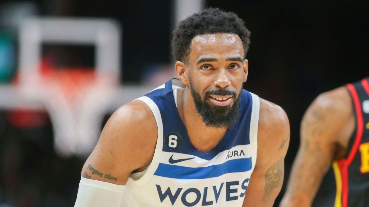 O líder veterano do Timberwolves, Conley, concorda com uma extensão de dois anos no valor de US$ 21 milhões