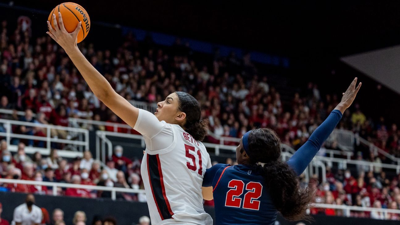 Lauren Bates of Stanford, the #1 recruit in 2022, is in the transfer gate