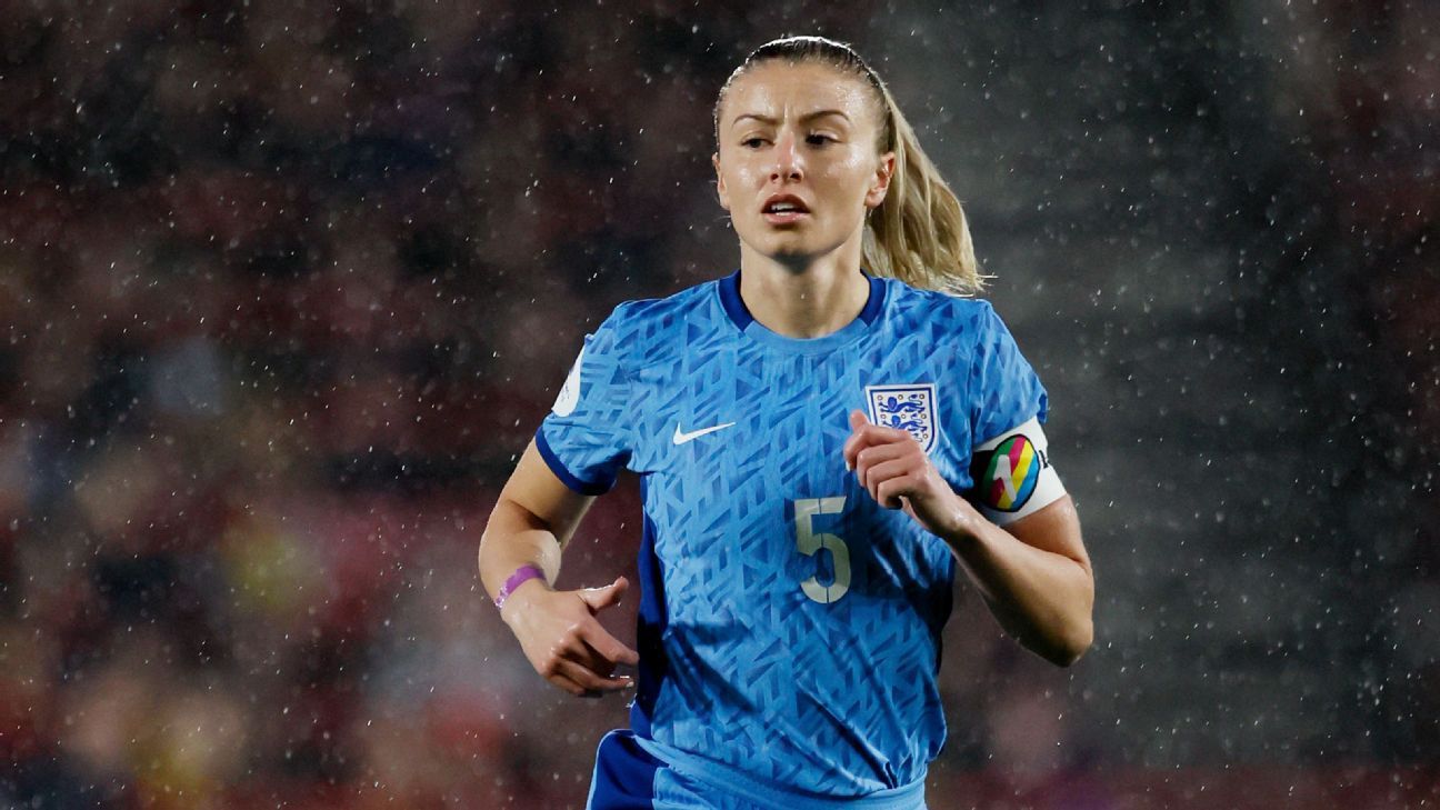 Arsenal's Leah Williamson scores their side's third goal of the