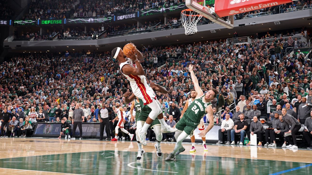 Jimmy Butler, Heat betäubt die Bucks in OT, um Milwaukee, die Nummer 1 der Saat, auszuschalten