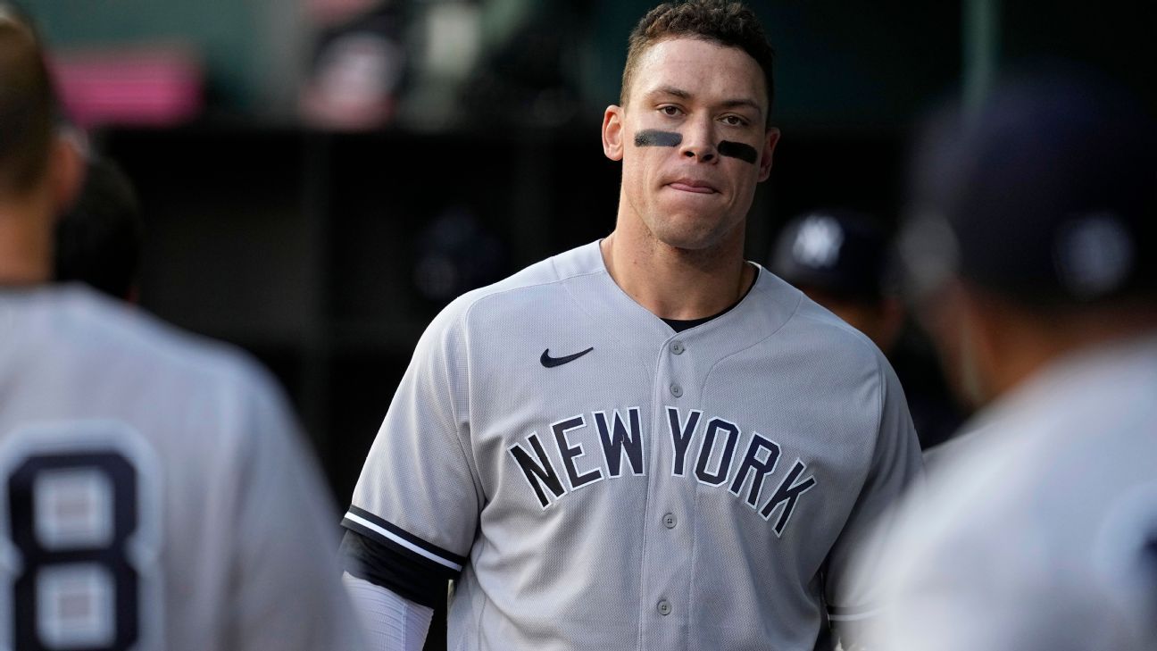 Yankees' Aaron Judge (toe) improving, says Aaron Boone - ESPN