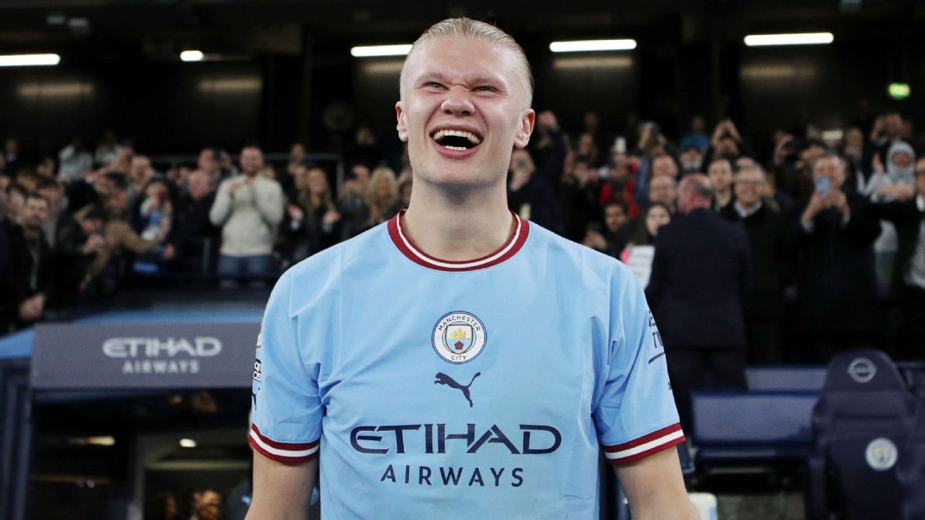 Erling Haaland: Manchester City striker breaks more Champions League  records - BBC Sport