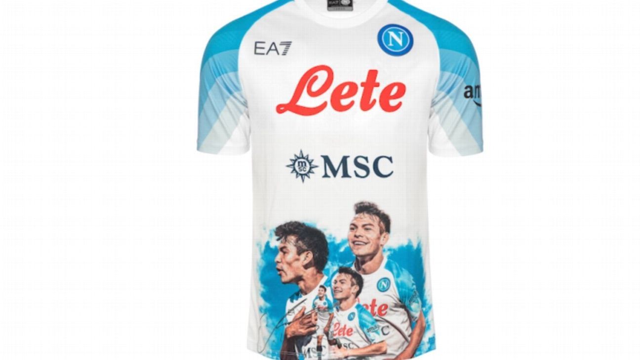 Napoli vende playera conmemorativa del campeonato personalizada de