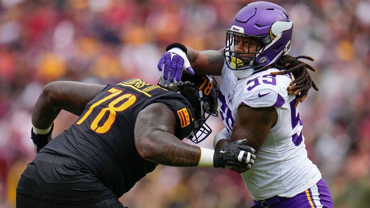 Fuente: los Browns intercambian por el cazamariscales de los Vikings, Zadarius Smith