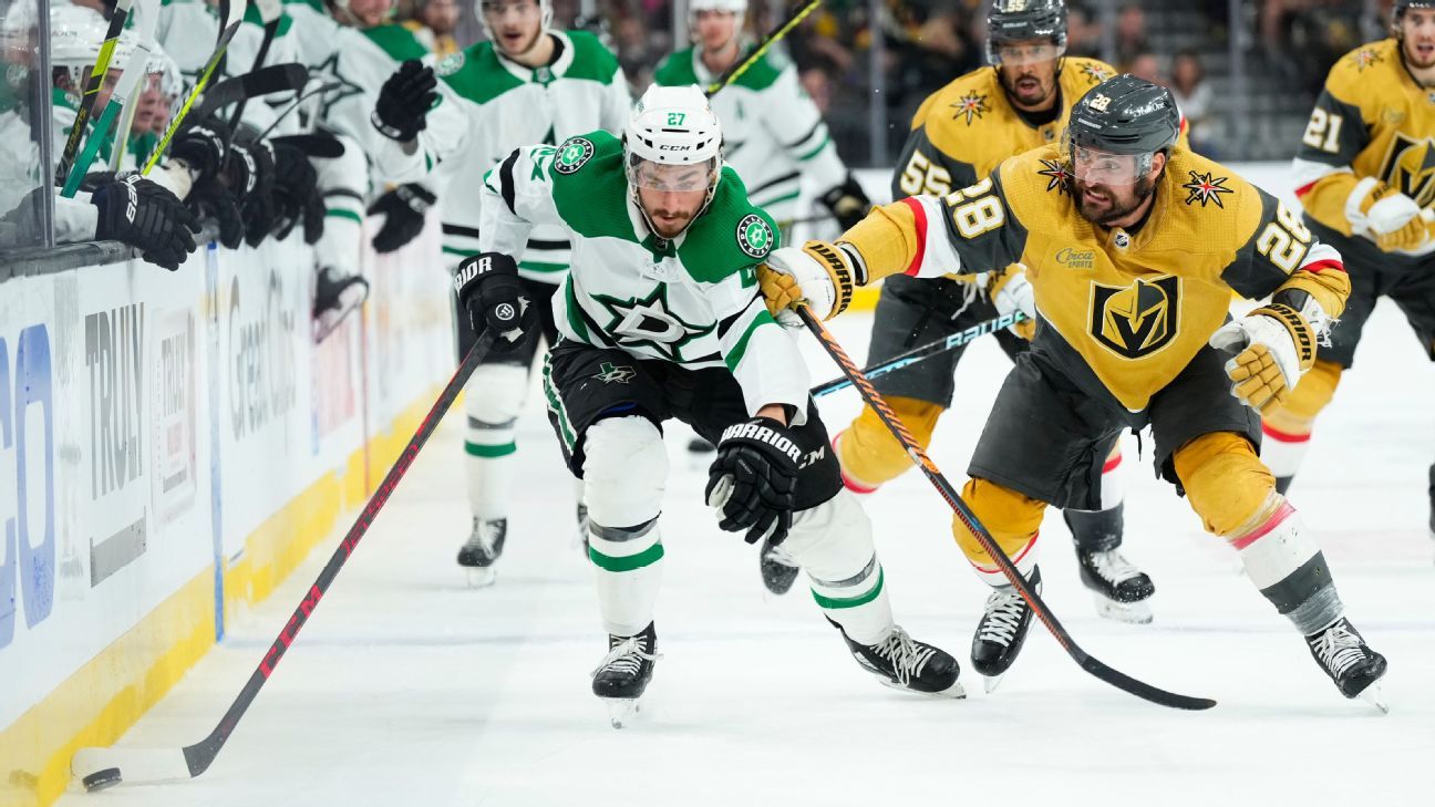 NHL playoffs: Stars keep season alive with OT win over Golden Knights in  Game 4