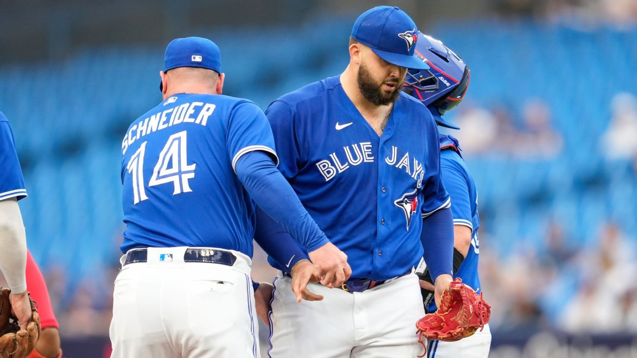 Blue Jays send struggling Alek Manoah back to Triple-A - ESPN