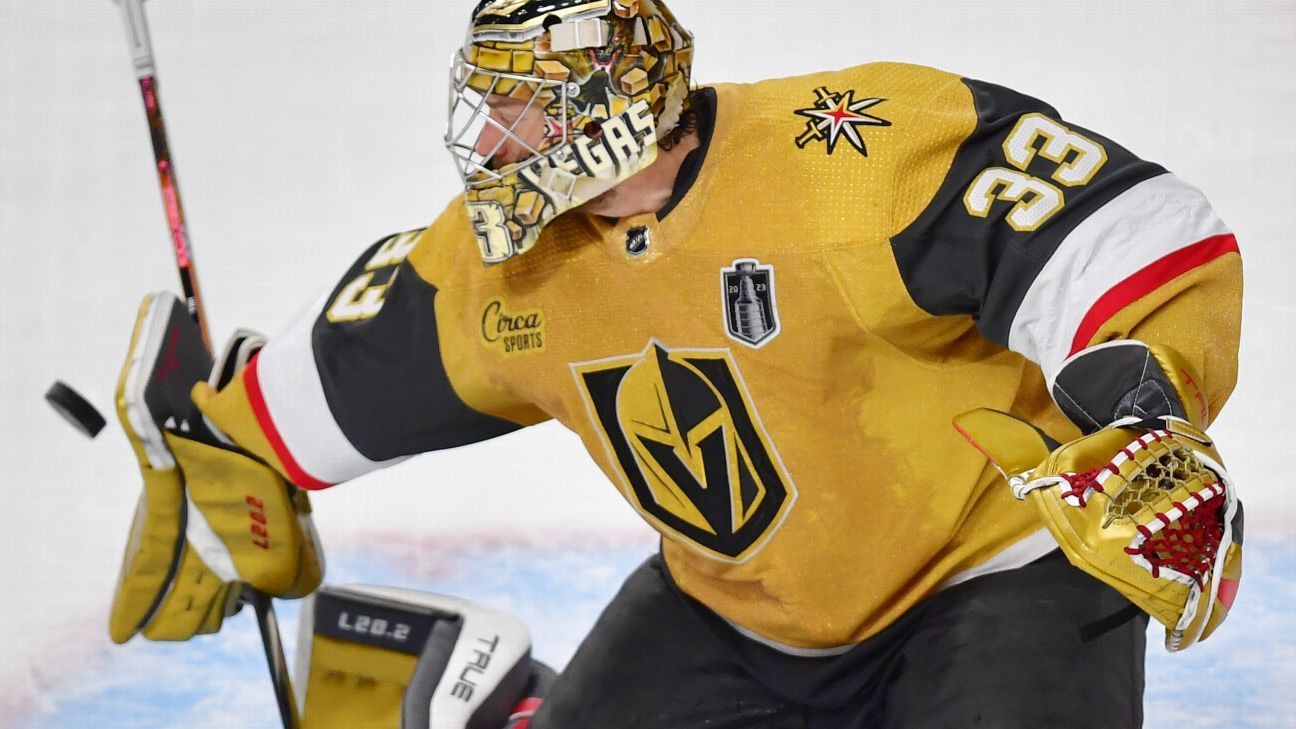 Vegas Golden Knights re-sign goalie Adin Hill to a 2-year deal on