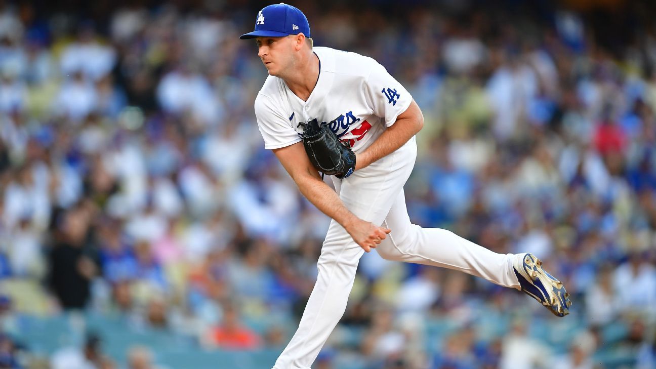 Dodgers leave top reliever Evan Phillips off World Series roster ESPN