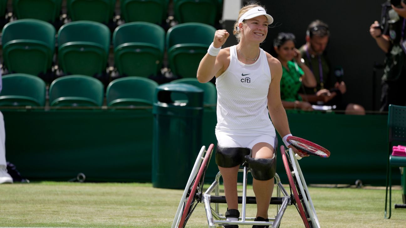 Diede de Groot, a rainha do ténis em cadeira de rodas, ganha todos