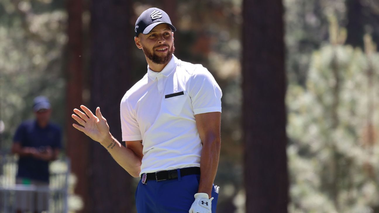 Warriors' Steph Curry aces 7th hole at ACC Championship