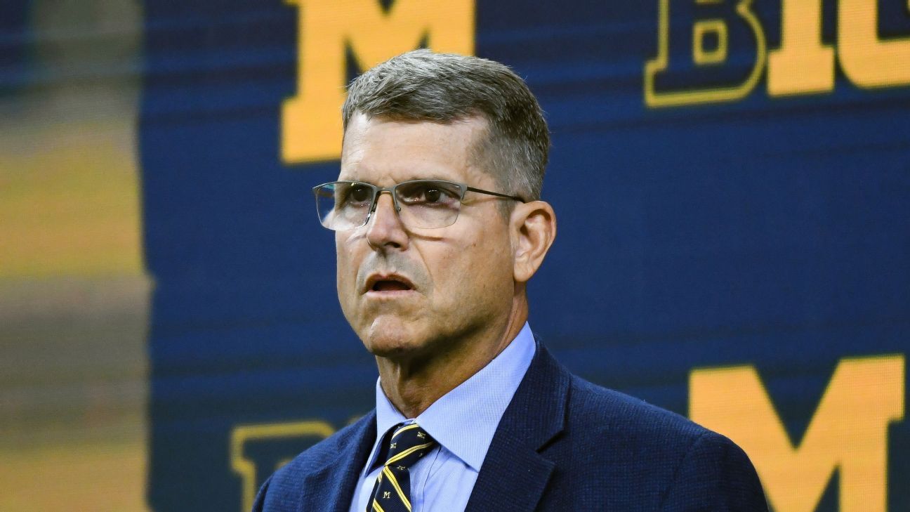 Michigan to rotate coaches during Harbaugh ban