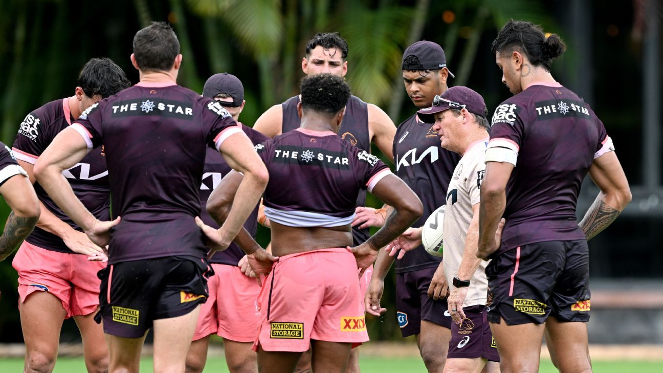 Patrick Carrigan is seen during a Brisbane Broncos NRL training News  Photo - Getty Images