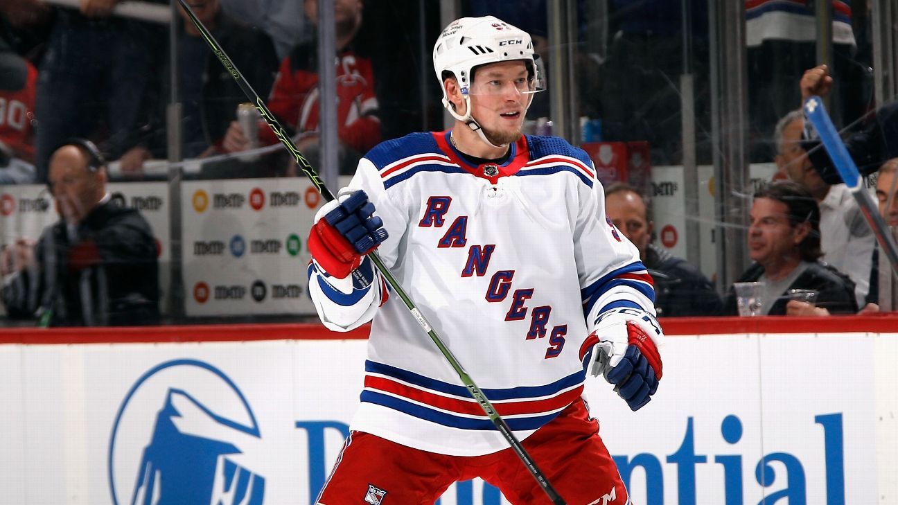 Vladimir Tarasenko makes Rangers debut, scores in 6-3 win over Kraken