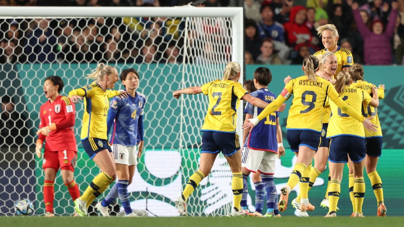 This Sweden and Spain jersey swap at the Women's World Cup #fifawwc #s