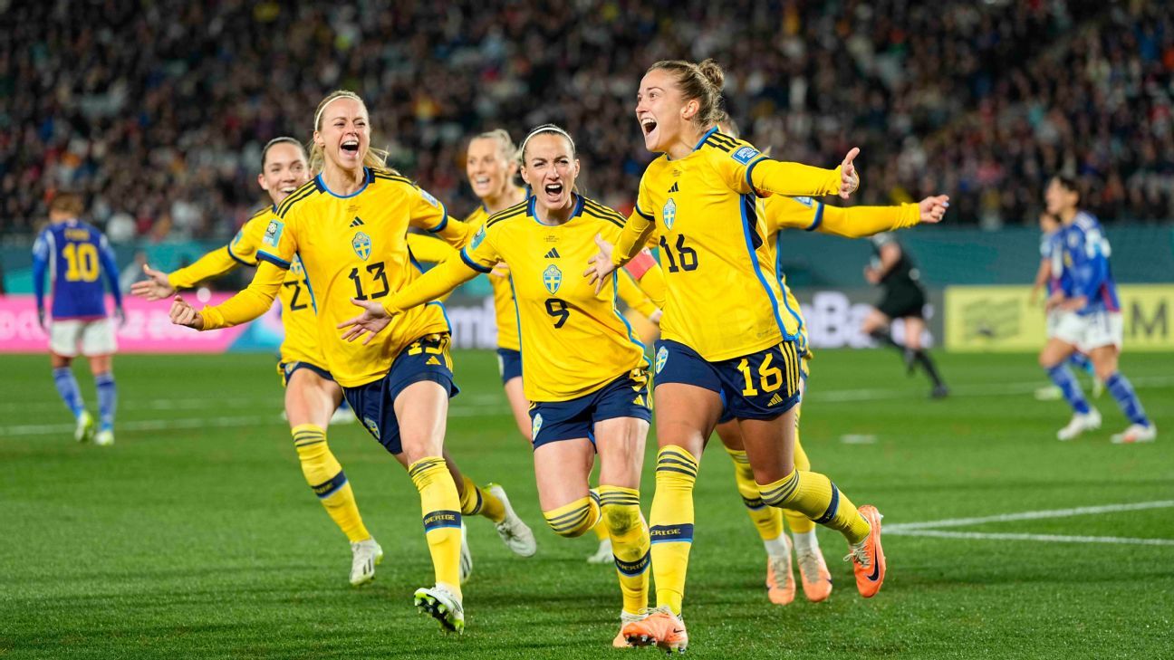 スウェーデンが日本を破りワールドカップ準決勝進出