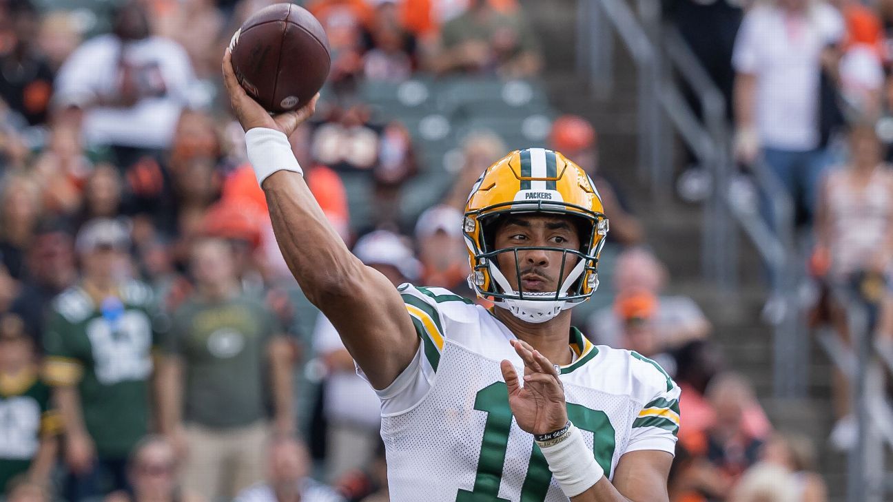 Packers HC Matt LaFleur anticipates QB Jordan Love playing more in preseason