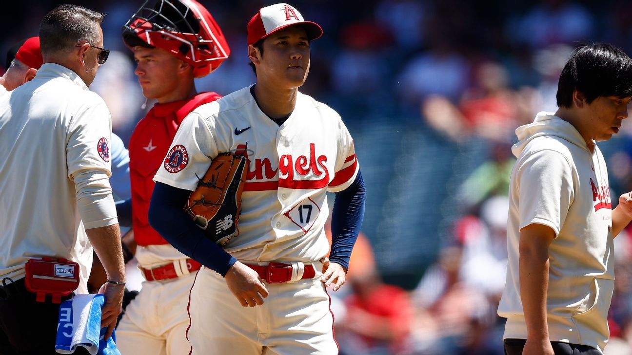 Angels' Shohei Ohtani suffers torn ulnar collateral ligament, ending his  season as a pitcher