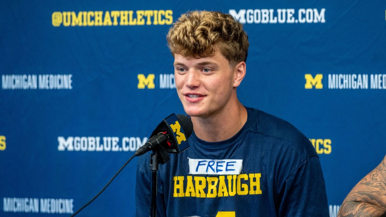 'Free Harbaugh': QB wants coach back amid ban