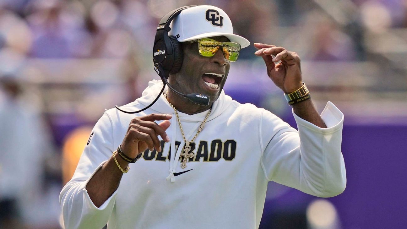 Colorado coach Deion Sanders writing book for 2024 release ESPN