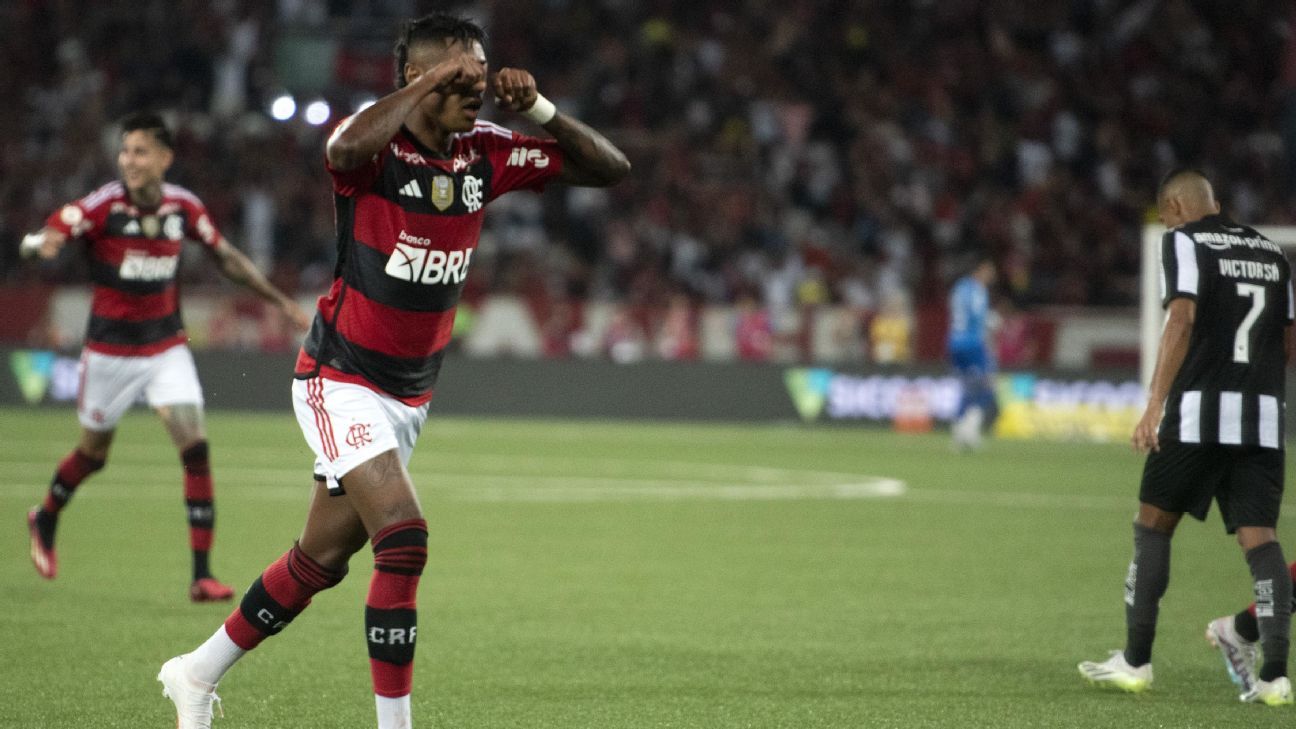 Bruno Henrique faz chororô após golaço, Flamengo ganha do Botafogo e acaba com invencibilidade do rival no tapetinho