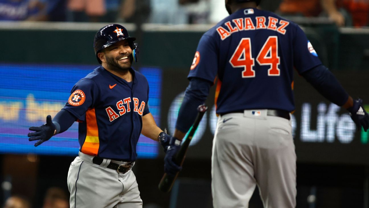 Altuve breaks out with 3 hits as Astros even World Series