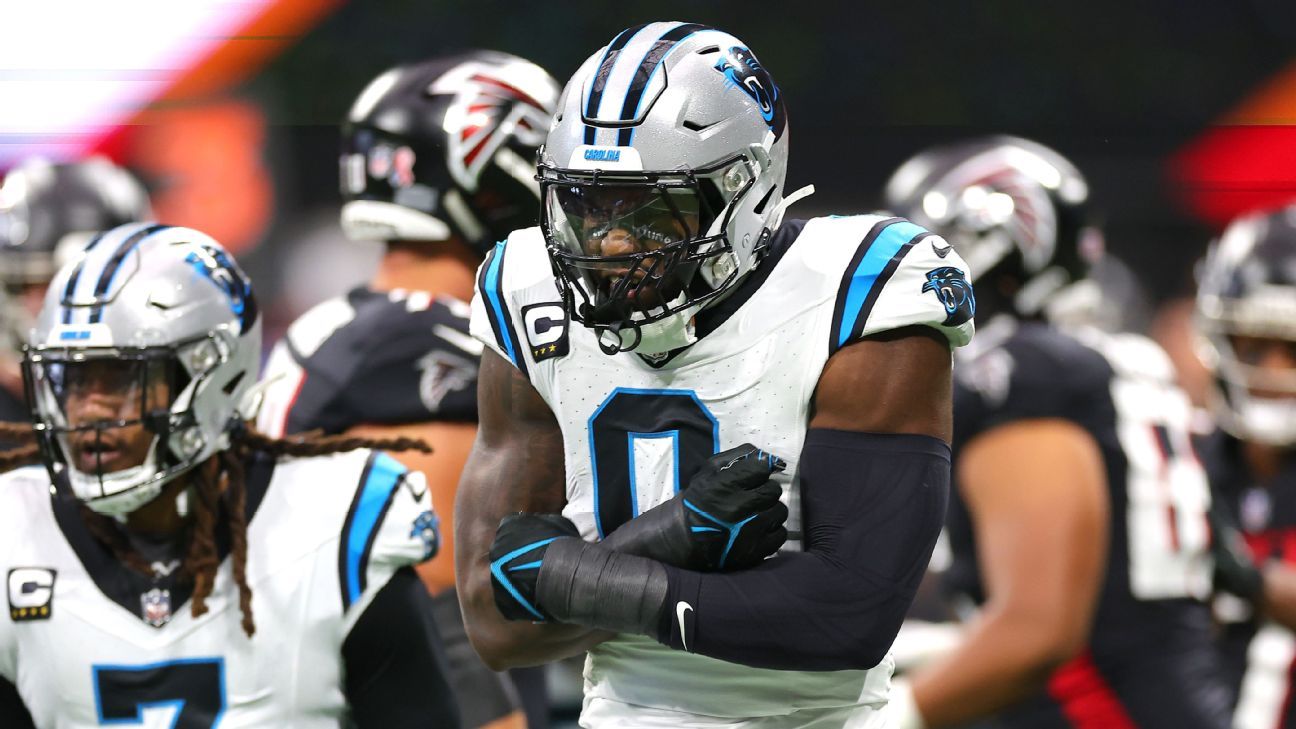 Panthers' Brian Burns playing to 'dominate,' earn big extension - ESPN - Carolina  Panthers Blog- ESPN