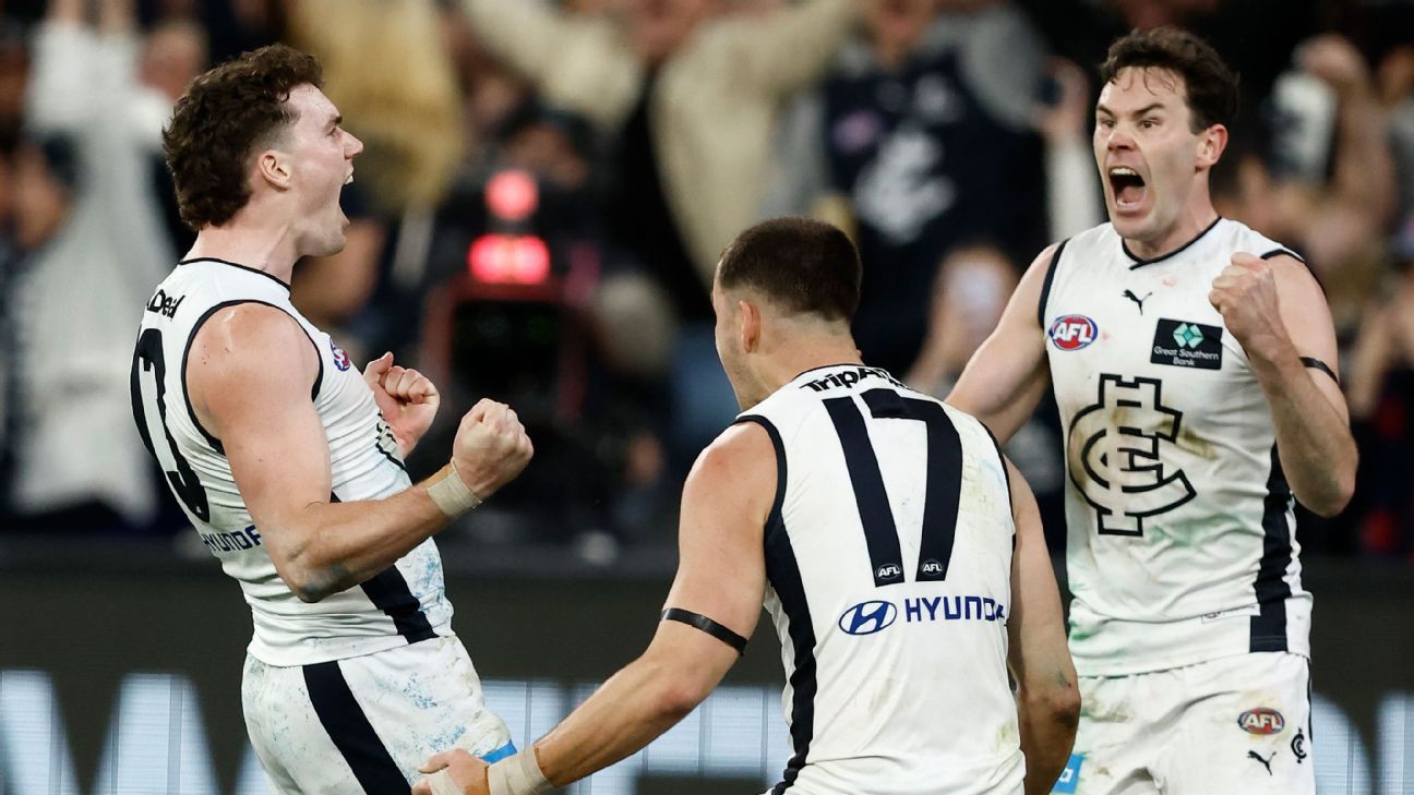 Walsh stars as Blues beat Demons in AFL finals epic – Australian