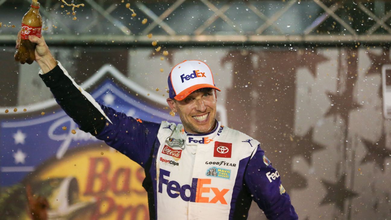 Hamlin wins Bristol playoff race; Logano ousted