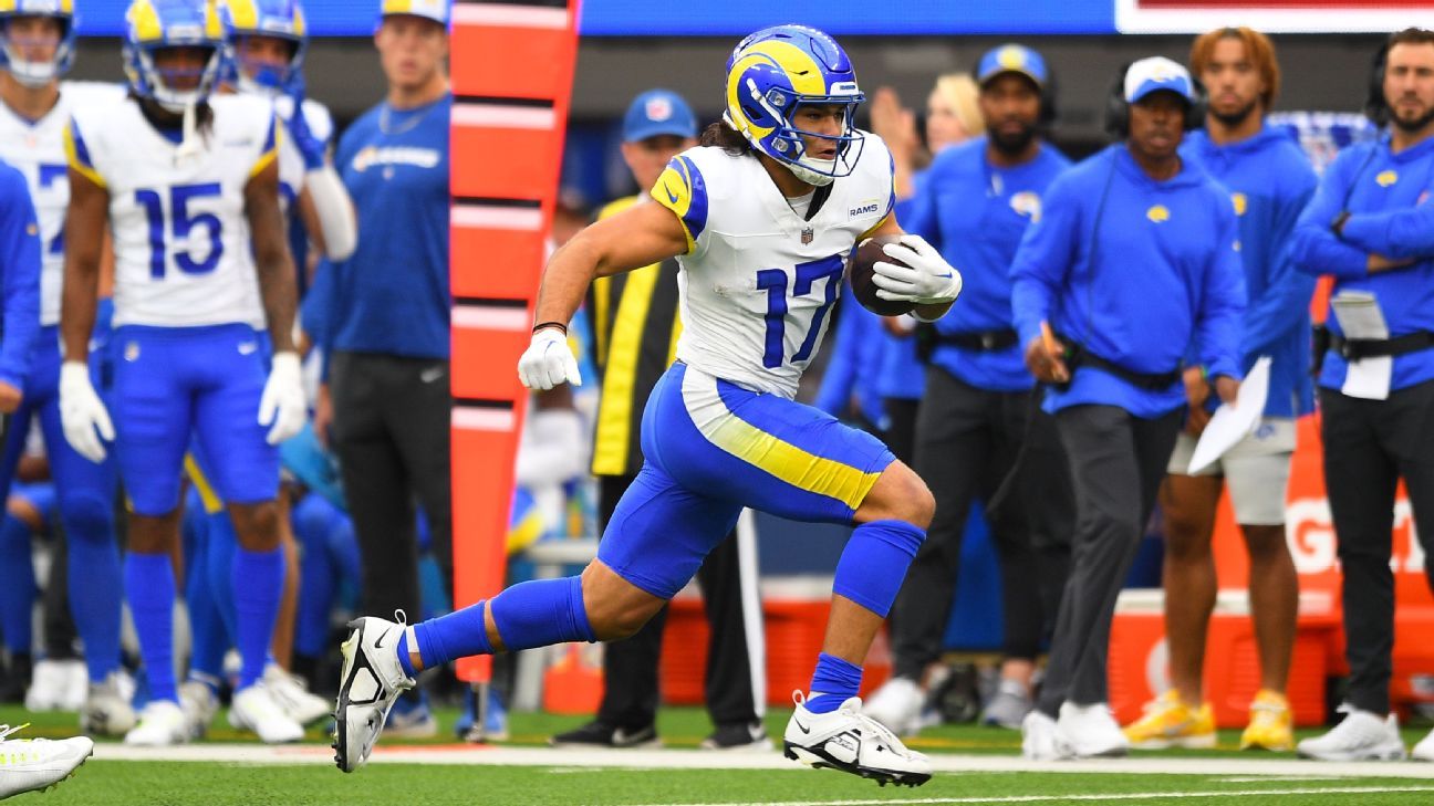 Puka Nacua de los Rams establece el récord de mayor cantidad de capturas en los primeros dos juegos