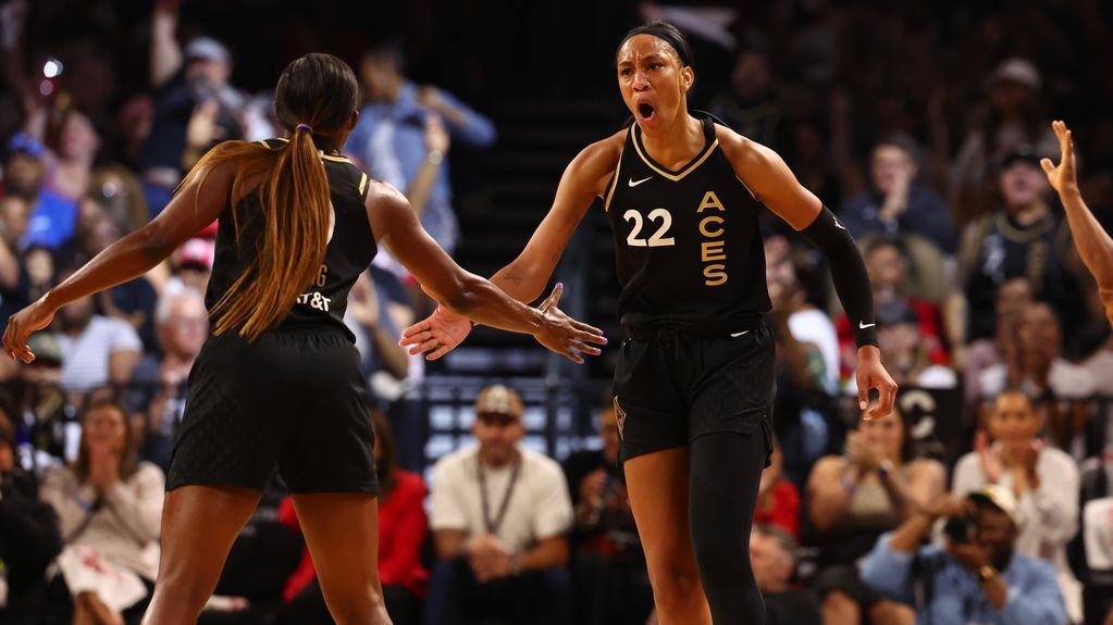 WNBA playoffs: A'ja Wilson 'on another planet' as Aces sweep Sky