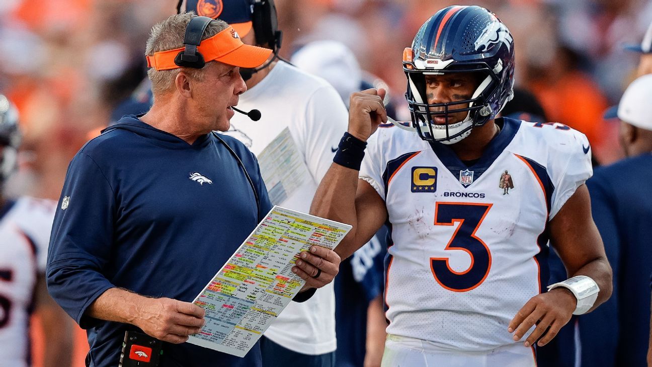 Broncos: Sean Payton knows winless Denver, Russ have to clean up act - ESPN  - Denver Broncos Blog- ESPN