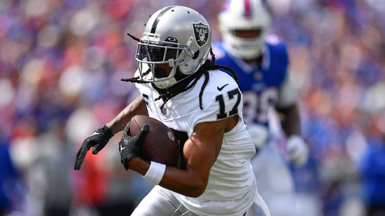 Raiders receiver Davante Adams returns to practice, National Sports