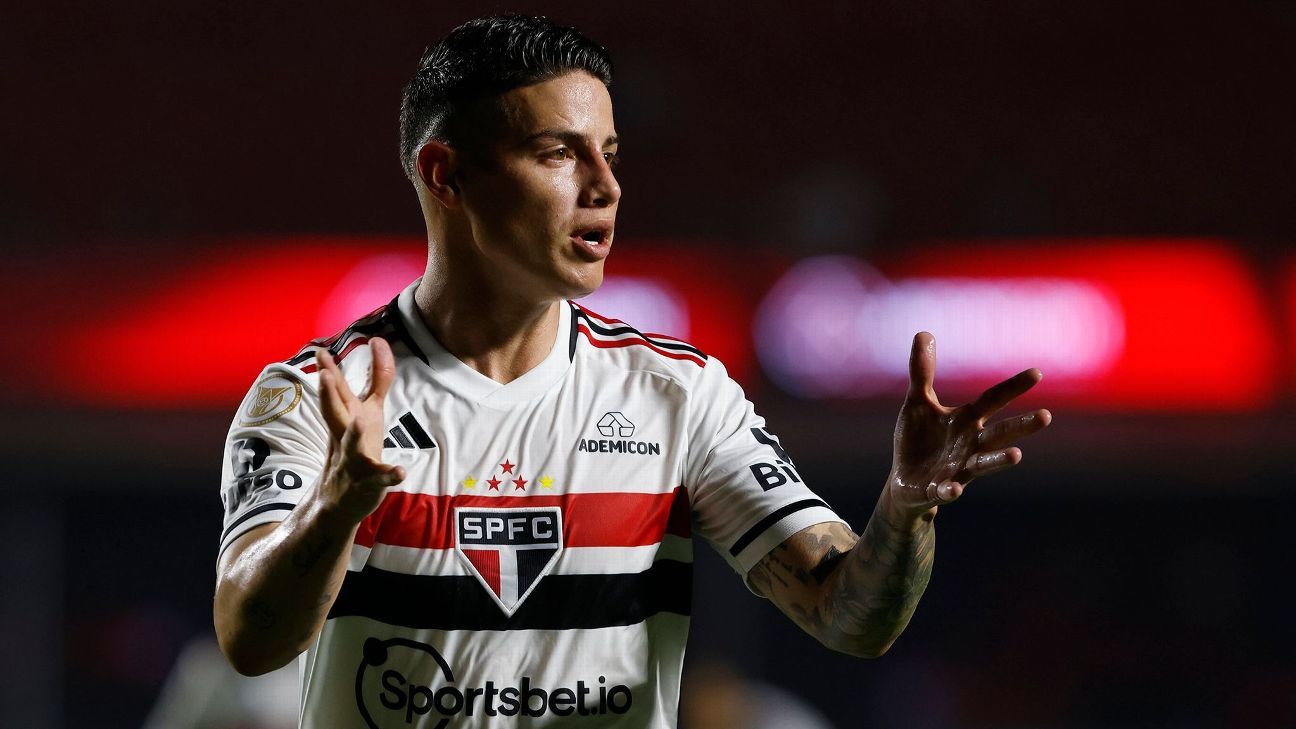 James Rodríguez sofre estiramento e corre risco de não jogar mais pelo São Paulo em 2023