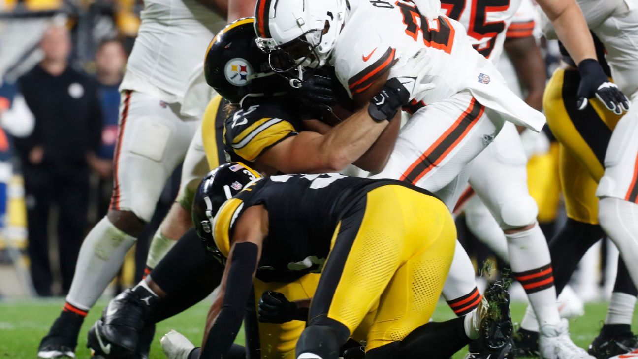 Steelers safety Minkah Fitzpatrick says the hit that injured Browns RB Nick  Chubb wasn't dirty