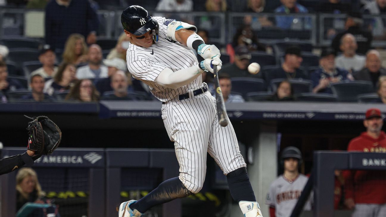 Judge hits 3 home runs, becomes first Yankees player to do it twice in one  season