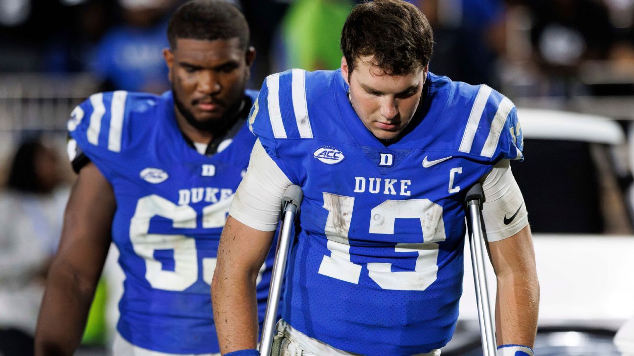 Duke QB Riley Leonard injury update for Florida State