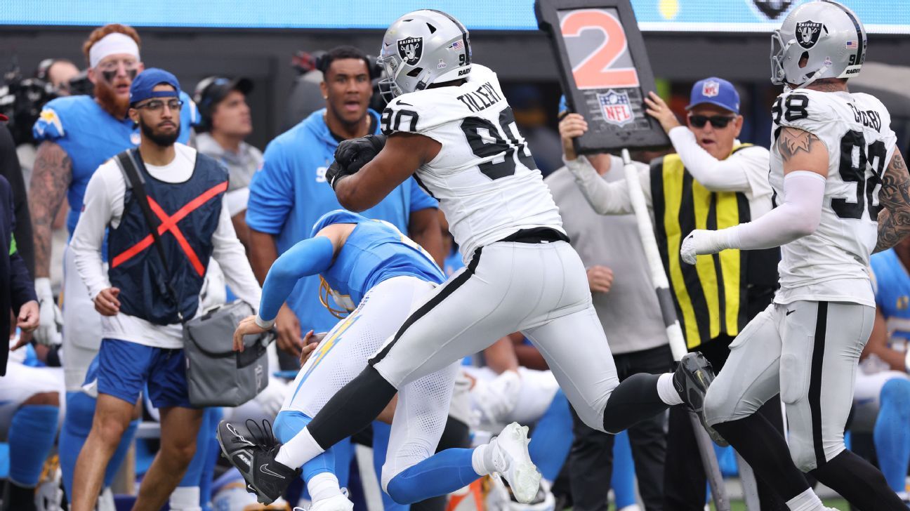 The Entire Chargers Team Tried To Fight Raiders' Jerry Tillery After ...