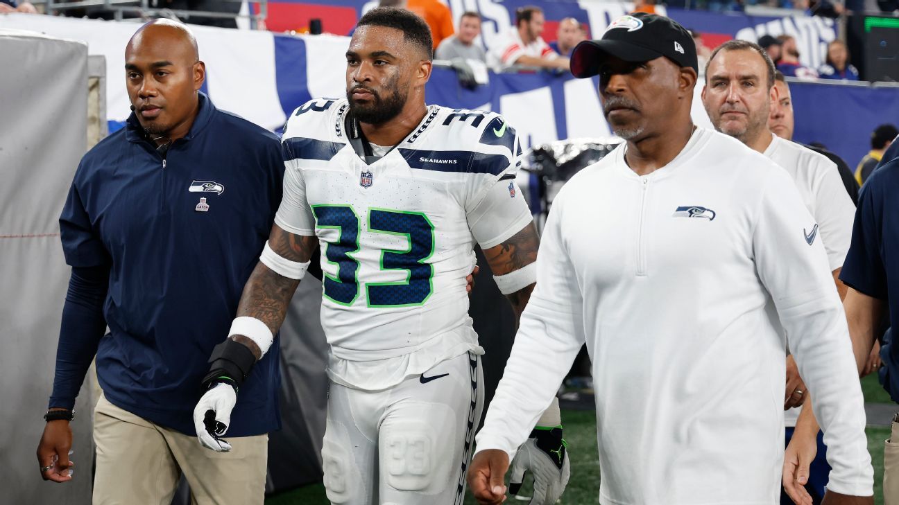 Seattle Seahawks safety Josh Jones stands on the field during the