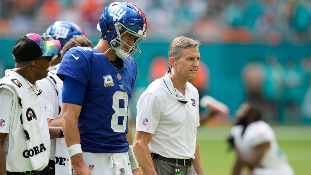 Giants QB Daniel Jones (neck) doesn't practice Wednesday