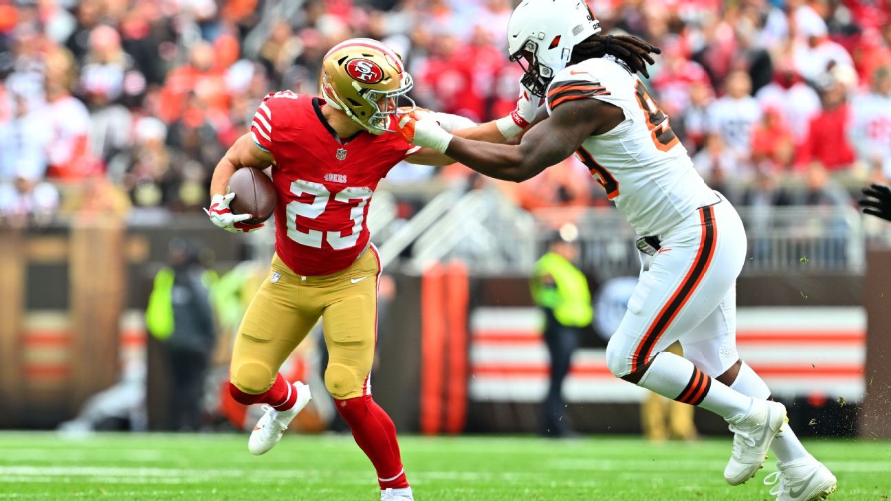 Fantasy playbook: NFL Week 7 score projections, over/unders and more - ESPN