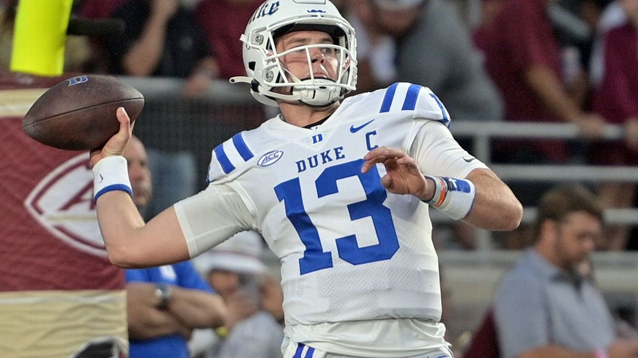 Duke quarterback Riley Leonard enters transfer portal - ESPN