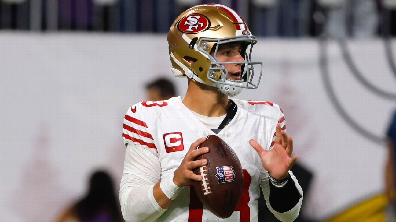 Backup Sam Darnold Prepared to Start for San Francisco 49ers if Brock