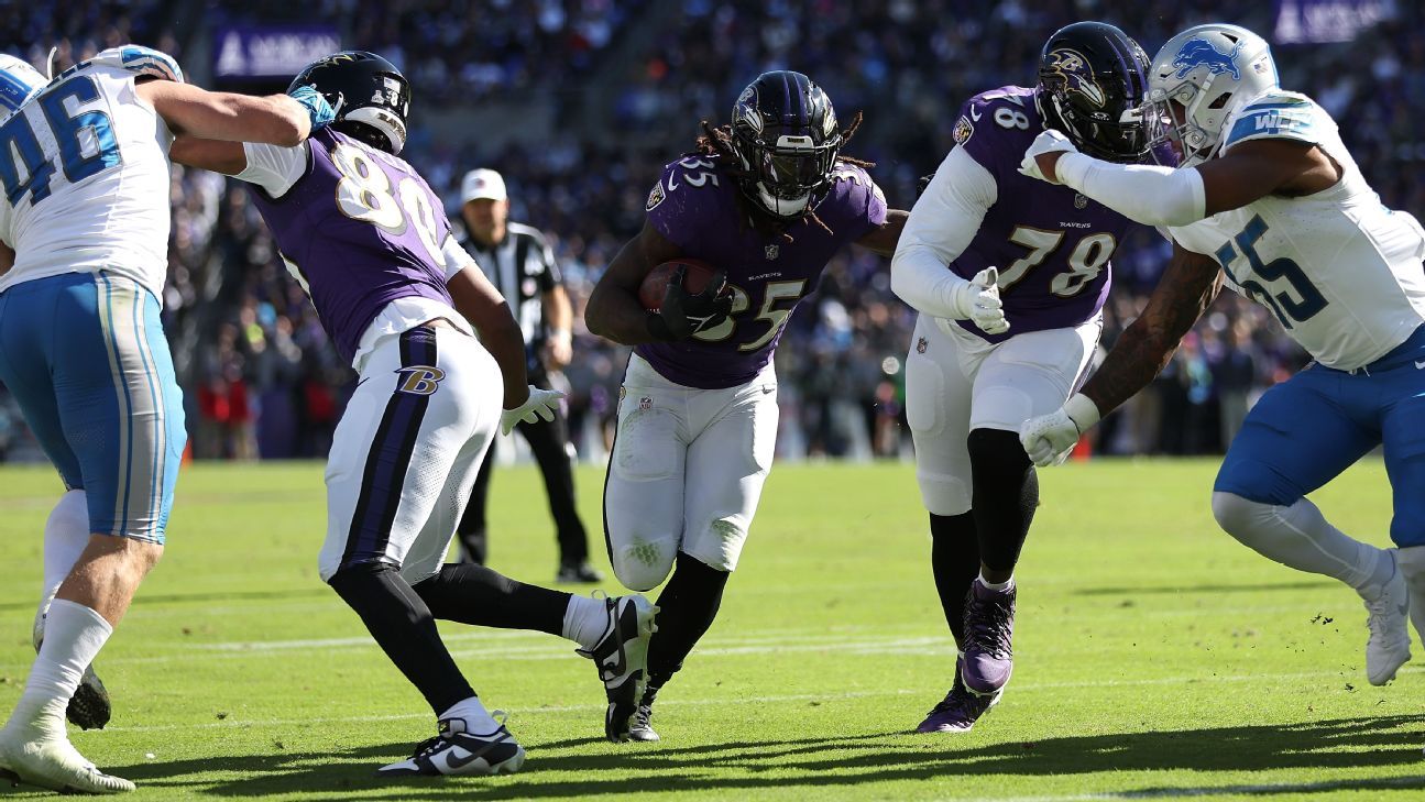 Fantasy playbook: NFL Week 8 score projections, over/unders and more - ESPN