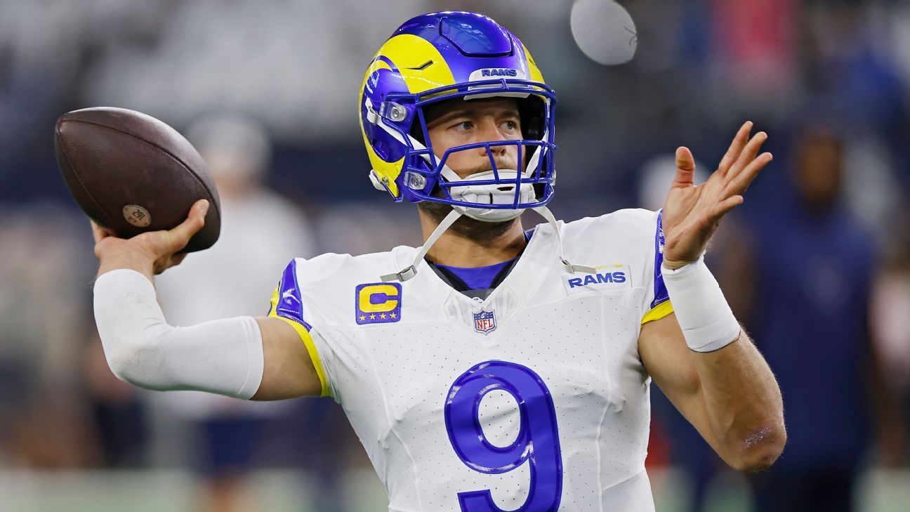 Rams expect QB Matthew Stafford to start vs. Seahawks