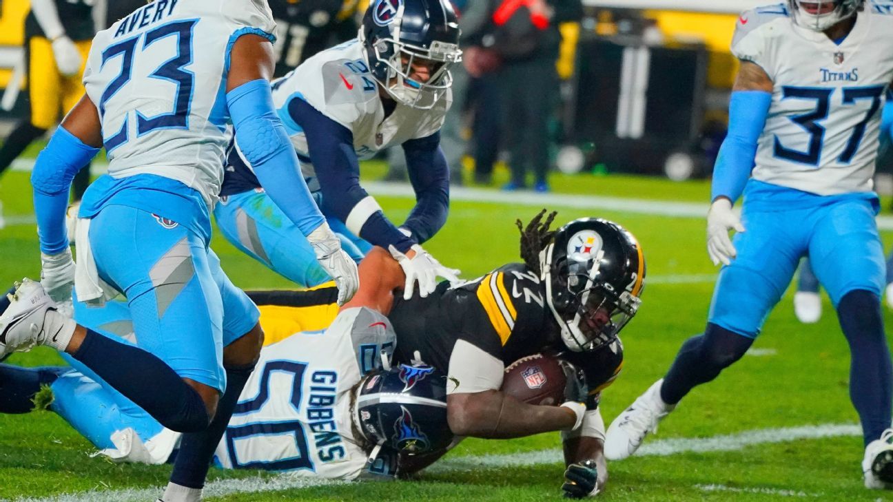 Najee Harris run on first drive ends Steelers’ TD drought