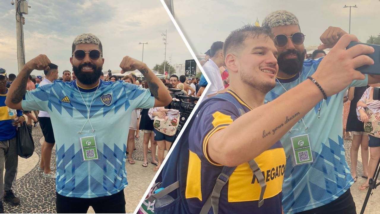 Sósia de Gabigol veste camisa do Boca Juniors e vira febre entre os argentinos antes de final da Libertadores