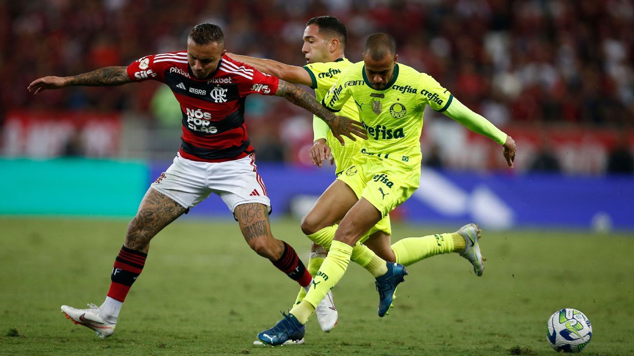 Clássico entre Palmeiras e Flamengo: o histórico recente dos gigantes brasileiros.