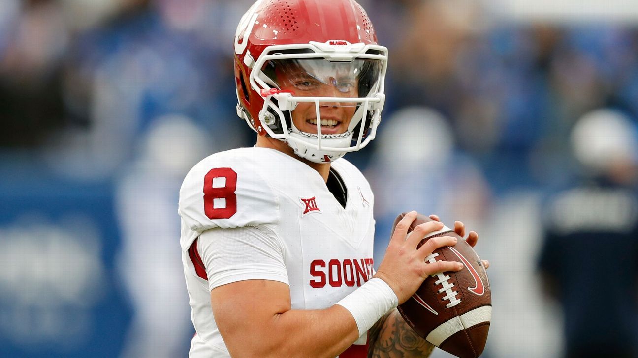 Sooners QB Gabriel out of BYU game with injury