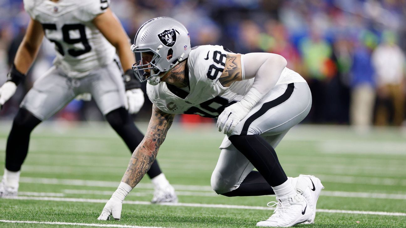 Raiders' Maxx Crosby doubtful for Sunday's game vs. Chiefs - ESPN